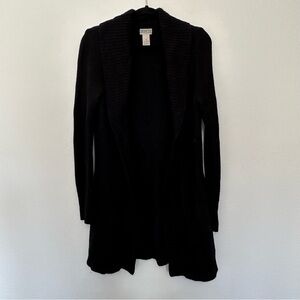Duluth trading co women’s shawl collar long line knit cardigan sweater M medium
